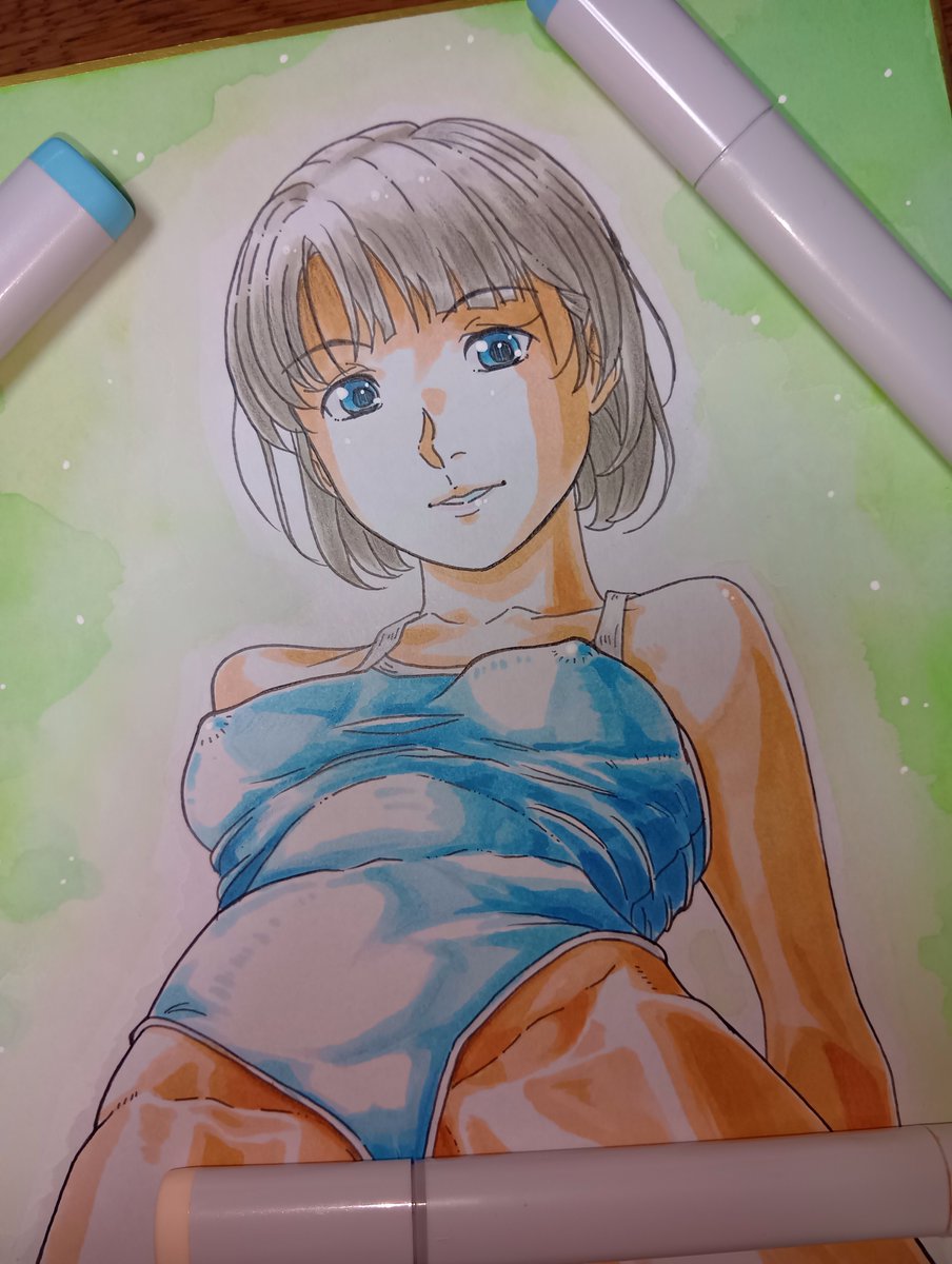 「色紙はこっち方面の方が需要があるご様子なので描く……自分でもその方向にしちゃった」|毛根要請・雪風のイラスト