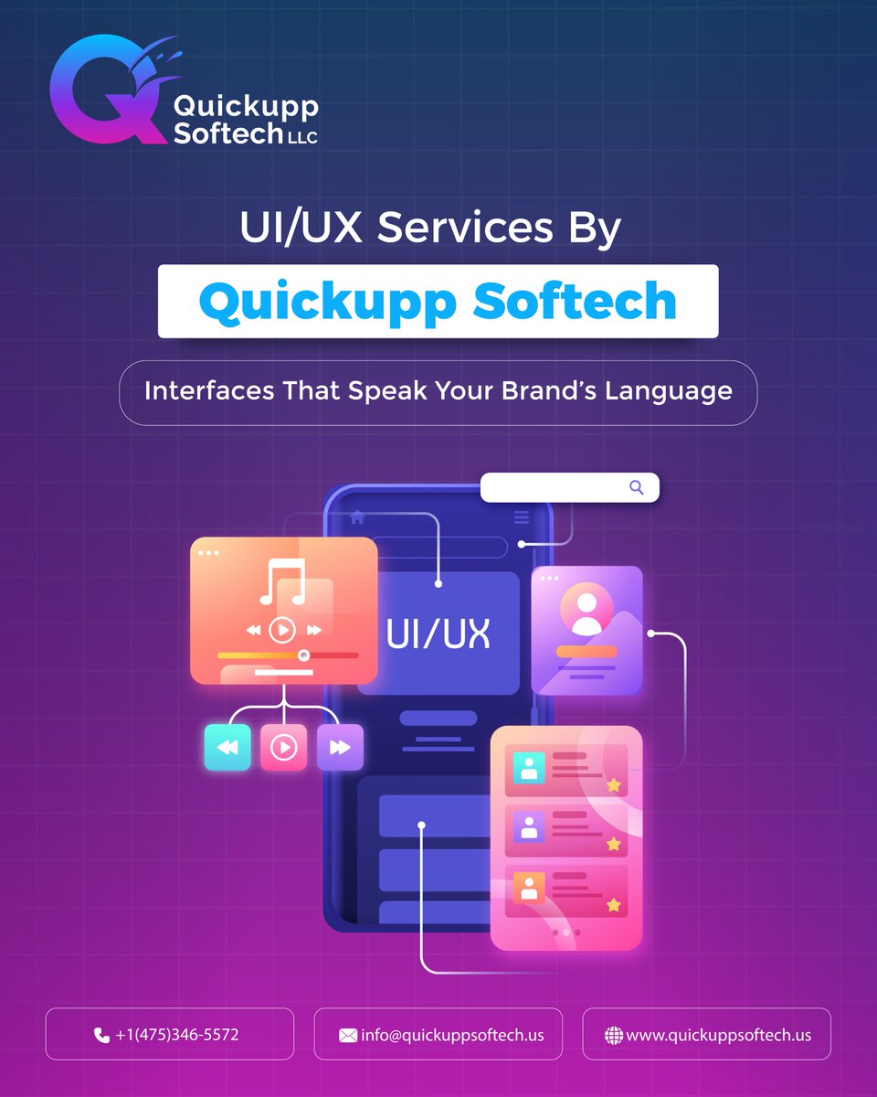 QuickuppL57802's tweet photo. Expert UI/UX by Quickupp Softech LLC
Clean, modern interfaces that elevate your brand.

📱 +1 (475) 346-5572
📧 info@quickuppsoftech.us
🌐 https://t.co/gfix8gv10Y

#uiuxexperts #uidevelopment #uxdesign #quickuppsoftech #digitalbranding #appdesign https://t.co/ZZ9XZQN885