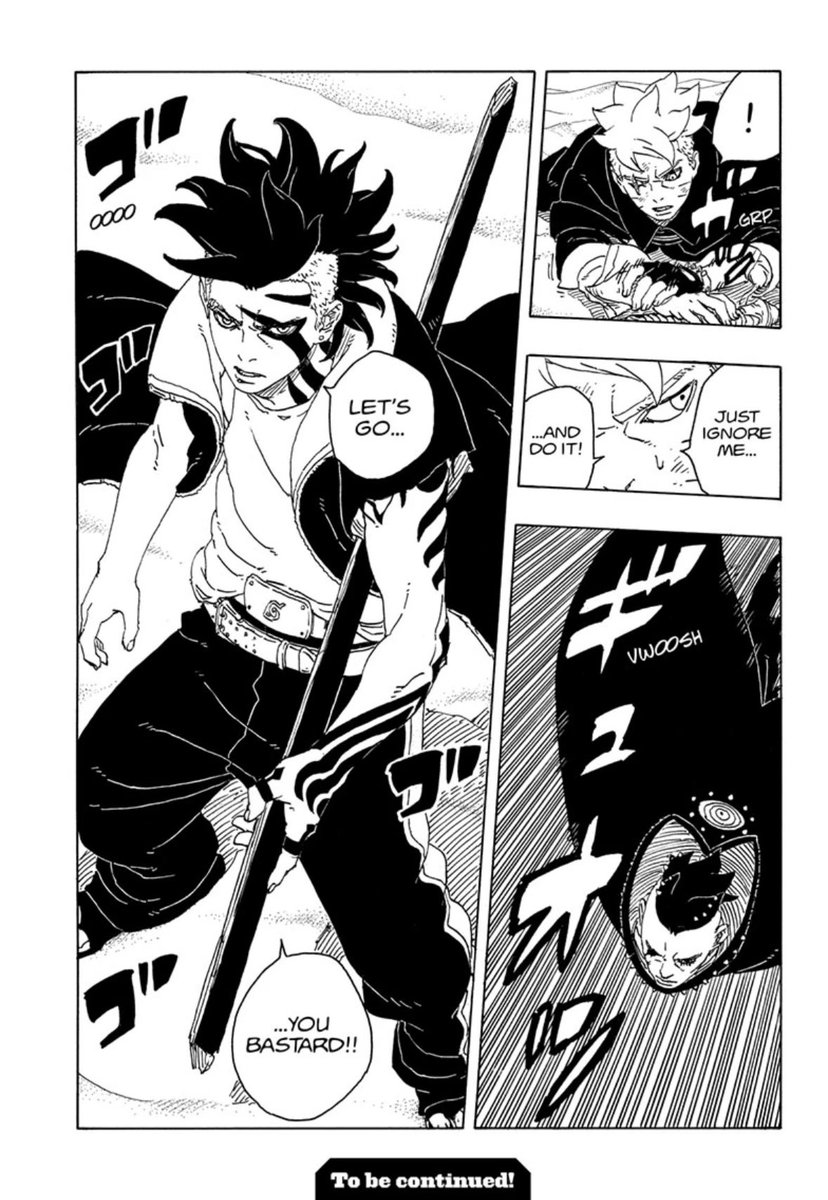 Genkoow's tweet image. In my opinion Kawaki has way more Aura than Boruto