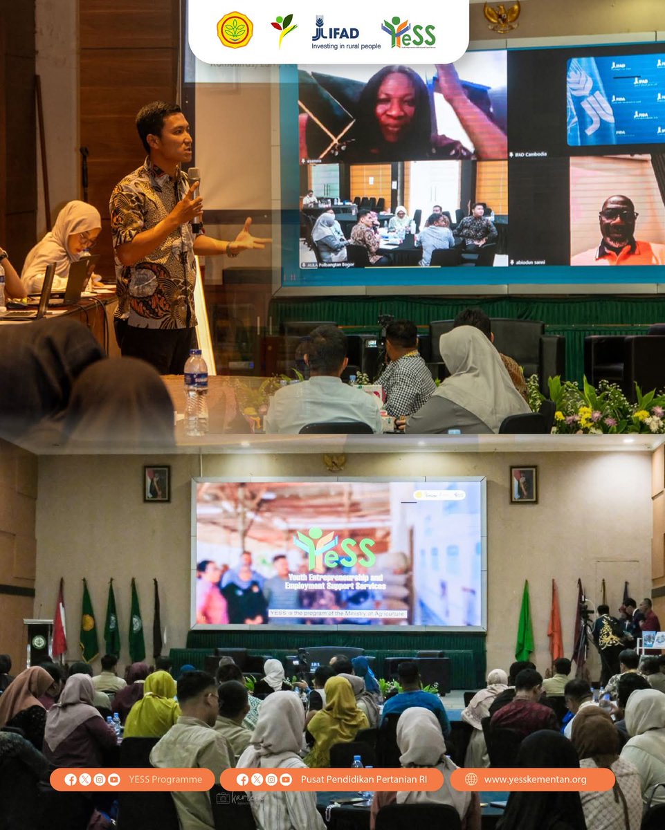 yessprogramme's tweet photo. International Workshop: Building Alliances and Networks for Empowering Young Farmers Through IFAD's Support di Bogor, Jawa Barat, Selasa–Jumat (9–12/12).

#YESSProgramme #Pusdiktan #BPPSDMP #Kementan #Ifad #PetaniMudaYESS https://t.co/xz6zULR99b