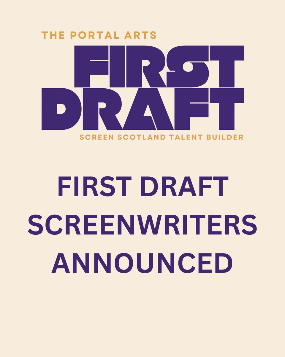 First Draft - Screen Scotland Talent Builder tweet media