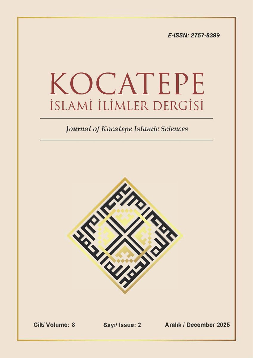 Dergimizin Aralık sayısı yayımda.
Dergi editör kuruluna, yazar ve hakemlere teşekkür ederiz. Haziran 2026 sayısı ile "Dijitalleşme ve Din" özel sayısı için makale kabulü 1 Ocak 2026'da başlayacaktır.
dergipark.org.tr/tr/pub/kiid/is…