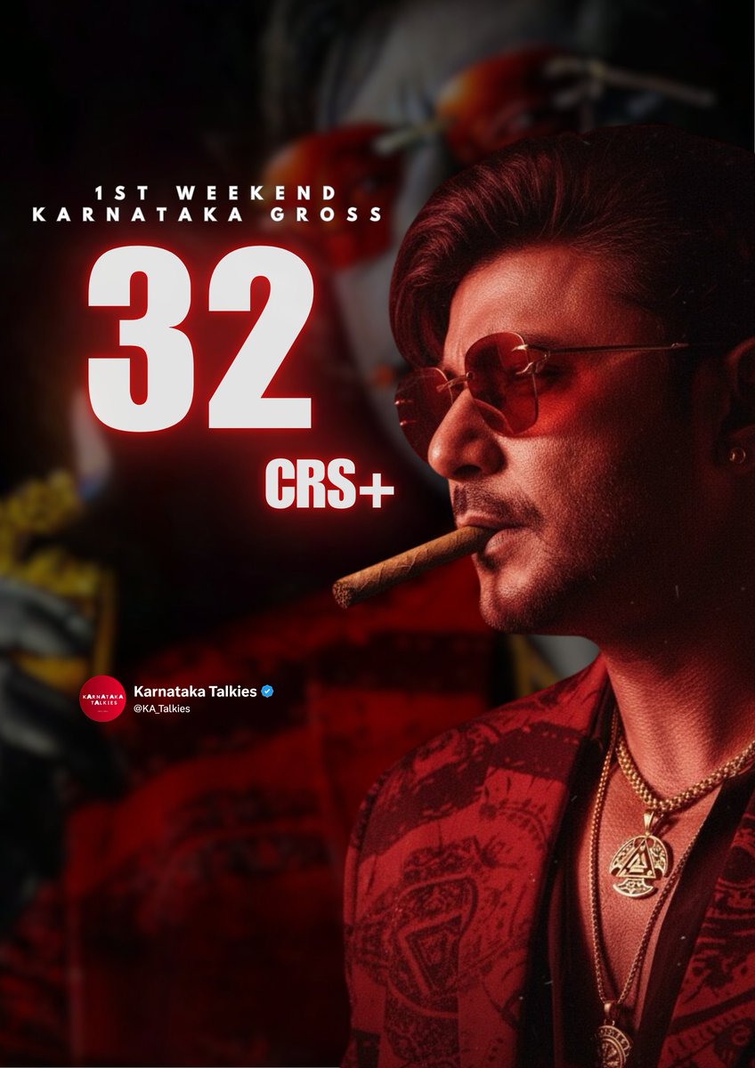 KA_Talkies's tweet photo. #TheDevil – ₹32Cr+ gross in its opening weekend at the Karnataka Box Office ✨ https://t.co/OOtbJzmfms