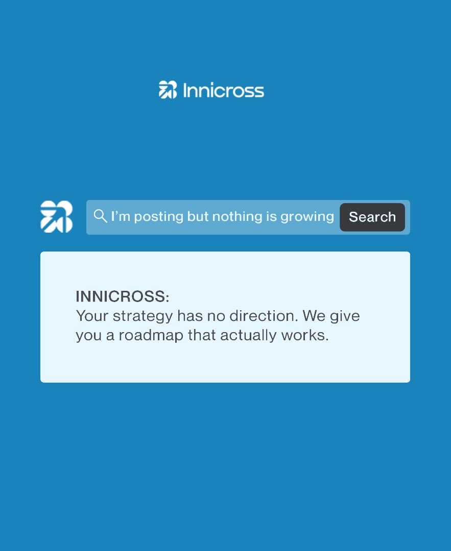 If this sounds like you, you don’t need to post more.
You need a roadmap.

#innicross #artistmarketing