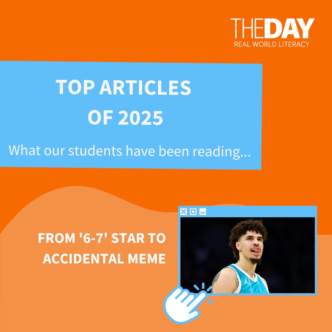 thedaytweets's tweet photo. What do The Day's top five articles of 2025 have in common?

They all cover topics that directly impact students! ✅ From meme culture and YouTubers to energy drinks and AI.

What's been your favourite article from The Day this year? Let us know in the comments 🗨️ https://t.co/s2U91bHyOn