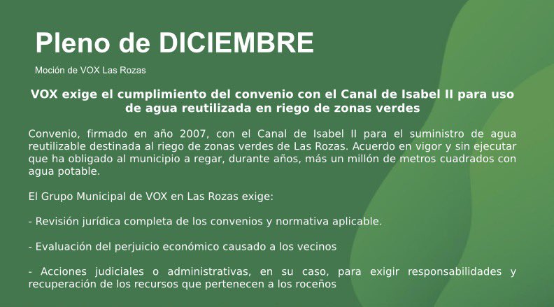 Este jueves hay pleno ordinario en #LasRozas

Podrás seguirlo a partir 9.30 hr: sesiones-plenarias.lasrozas.es

Nuestra moción 👇🏻
