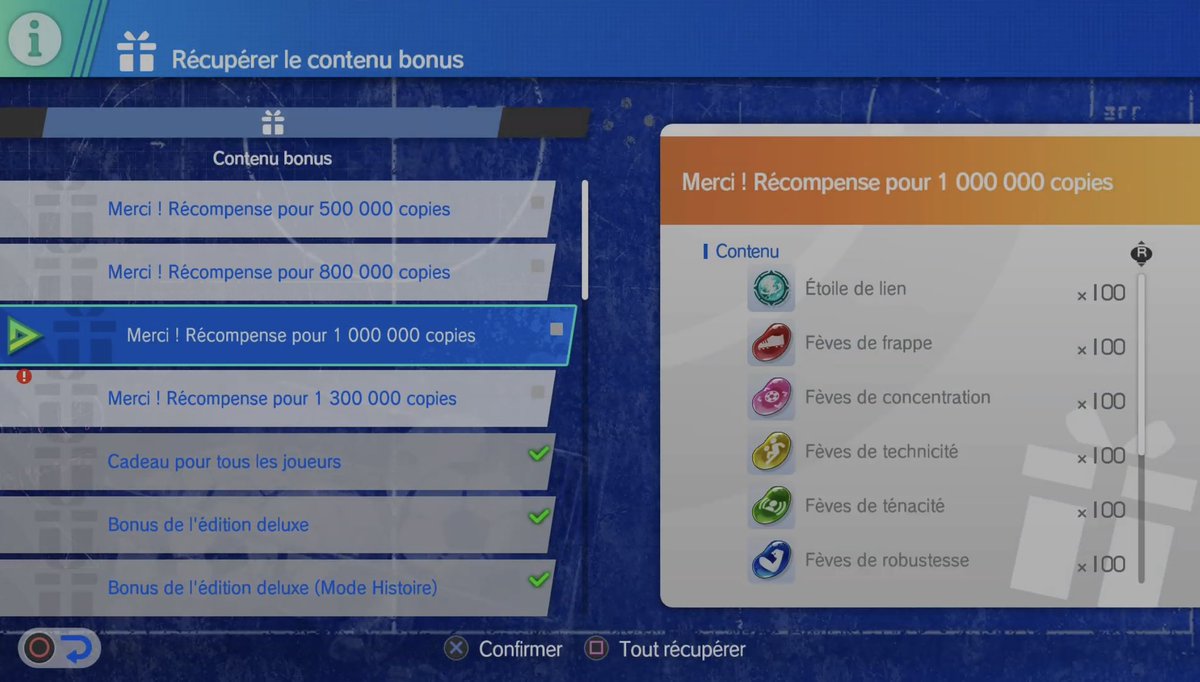 TENEMOS 4 CODIGOS NUEVOS PARA #InazumaEleven POR EL NÚMERO DE COPIAS VENDIDAS!!!!

- QFUFSDHQCPEP
- SKBMYLCKRKJZ
- DGTDRCSFLMXT
- EDNAEEJSFAER

borré el tuit por peticion del chico al que se lo vi ya que no quería que lo mencionase, usad los codigos bajo vuestra responsabilidad