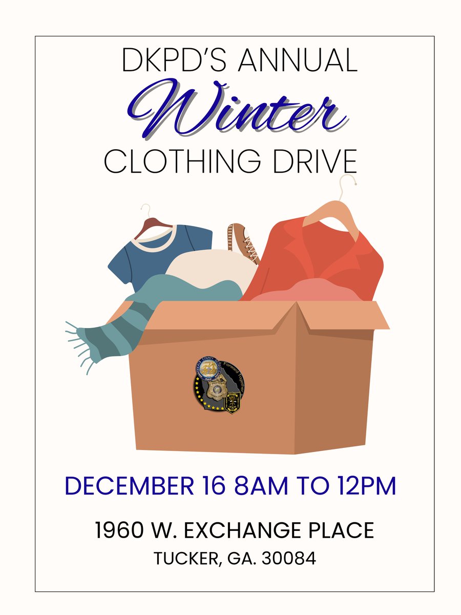 Happening tomorrow! Join us as we spread some holiday cheer and warmth! #WeAreDKPD