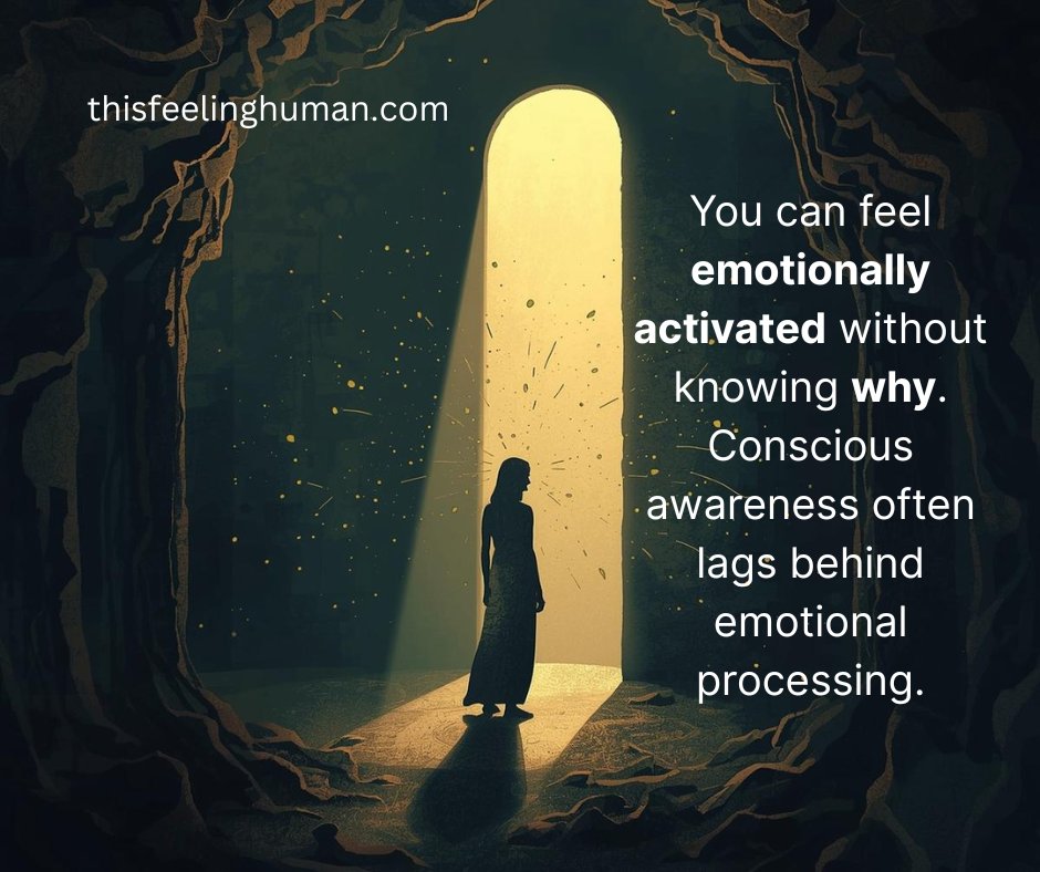 You’re not “overreacting.” You’re processing. 🔥

Sometimes your body and mind are on different schedules. Feeling something intensely before you know why is normal—it’s emotional processing in real time. Don’t judge it. Observe it.

👉 thisfeelinghuman.com