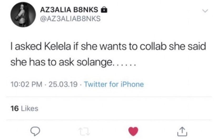 I asked Arca if she wants to collab she said she has to ask FKA twigs. . .  . . .
