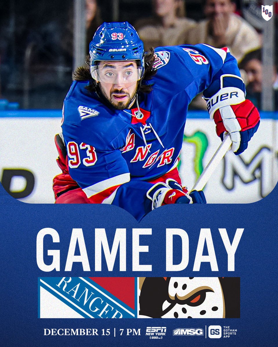 NYRangers's tweet image. GAME DAY.