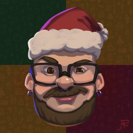 I think this was the first time I actually took time to create something for myself and have fun, without the pressure of it being a study or portfolio piece. Taking advantage of the best time of the year—why not something festive, right?!

#NewProfilePic #DigitalArt #NoAi