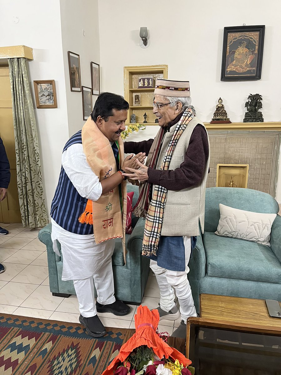 drmmjoshibjp's tweet image. भारतीय जनता पार्टी के नवनियुक्त राष्ट्रीय कार्यकारी अध्यक्ष श्री @NitinNabin जी से आवास पर भेंट ।@BJP4India