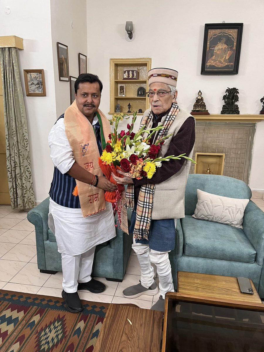 drmmjoshibjp's tweet image. भारतीय जनता पार्टी के नवनियुक्त राष्ट्रीय कार्यकारी अध्यक्ष श्री @NitinNabin जी से आवास पर भेंट ।@BJP4India