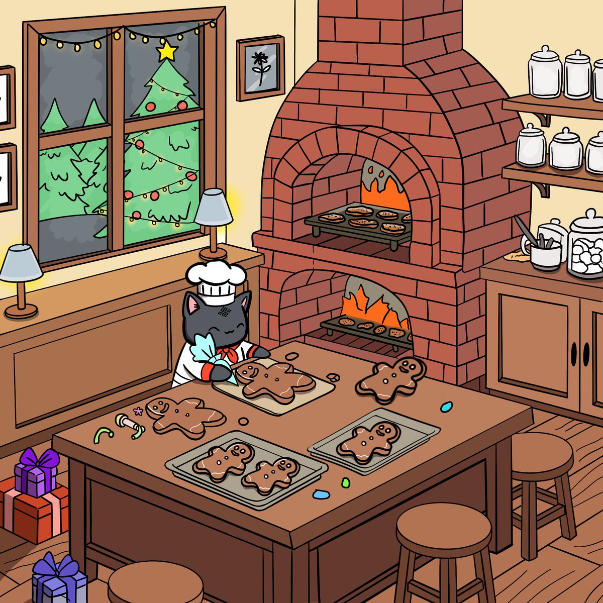 Gritty, gsiggy!, Chef Siggy is baking some cookies for this coming Christmas! 10 days left!🎄🐈‍⬛

<a href="/ritualnet/">Ritual</a> <a href="/ritualfnd/">Ritual Foundation</a>