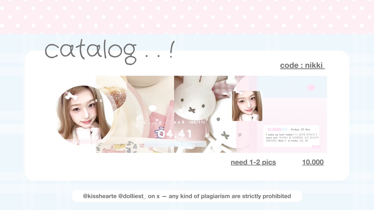kisshearte's tweet image. help repost please? 

aku ada layout ready stock ulzzang. aku fs jadi 6k / each (bekas ospek, blm pernah dipakai) free retext ya. bisa ketuk DM aku kalau mau take ˙˚ ᕱ⑅ᕱ ɞ˚˙

#zonauang