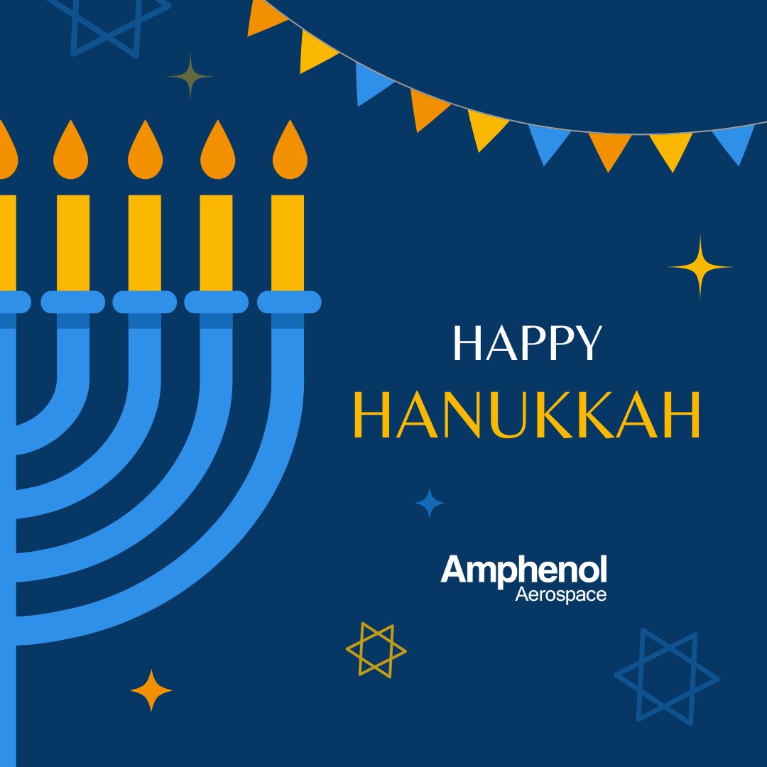 Happy Hanukkah from all of us at Amphenol Aerospace!