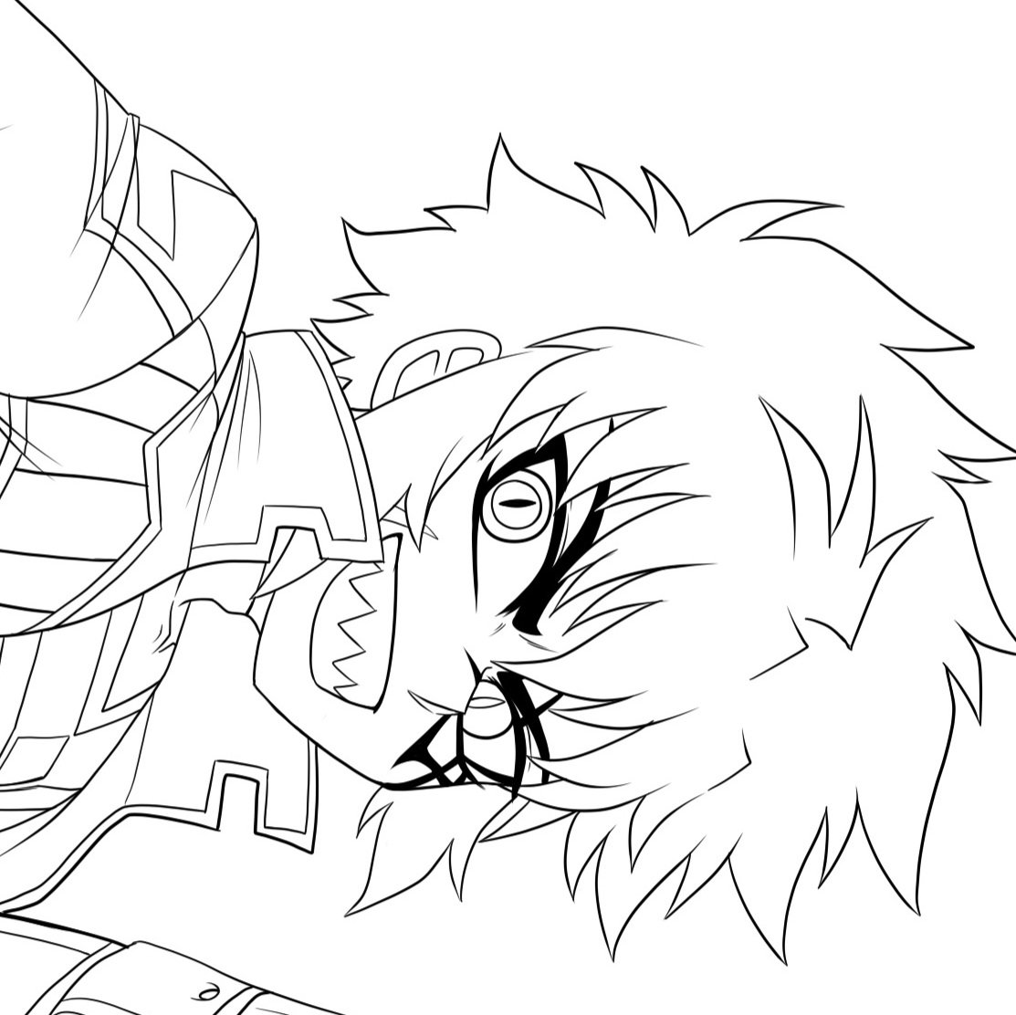 Lineart listo solo falta pintar.