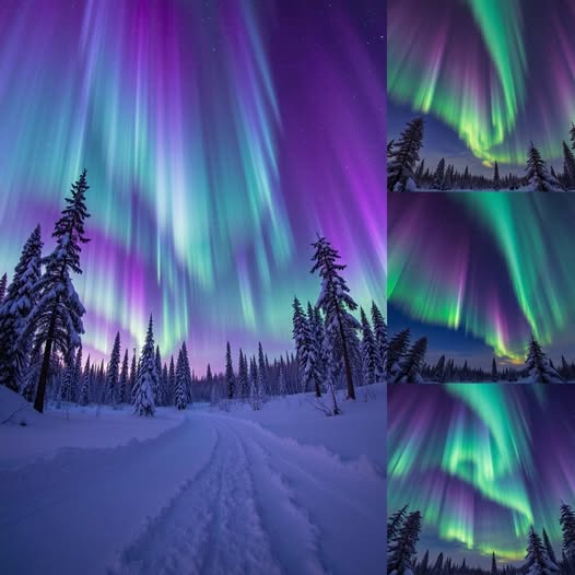 NightSkyToday's tweet image. A night under Northern Lights