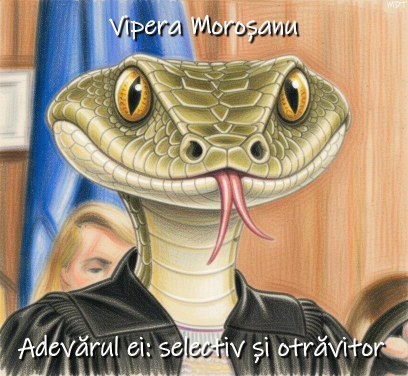 mariandidthis's tweet photo. #ViperaMorosanu #Ipocrizie #VeninosSelectiv #JustitieReptiliana #Recorder #Romania #Coldea #Soros

Hiss-terie judiciară! 👇 https://t.co/R5JTmUC2qm