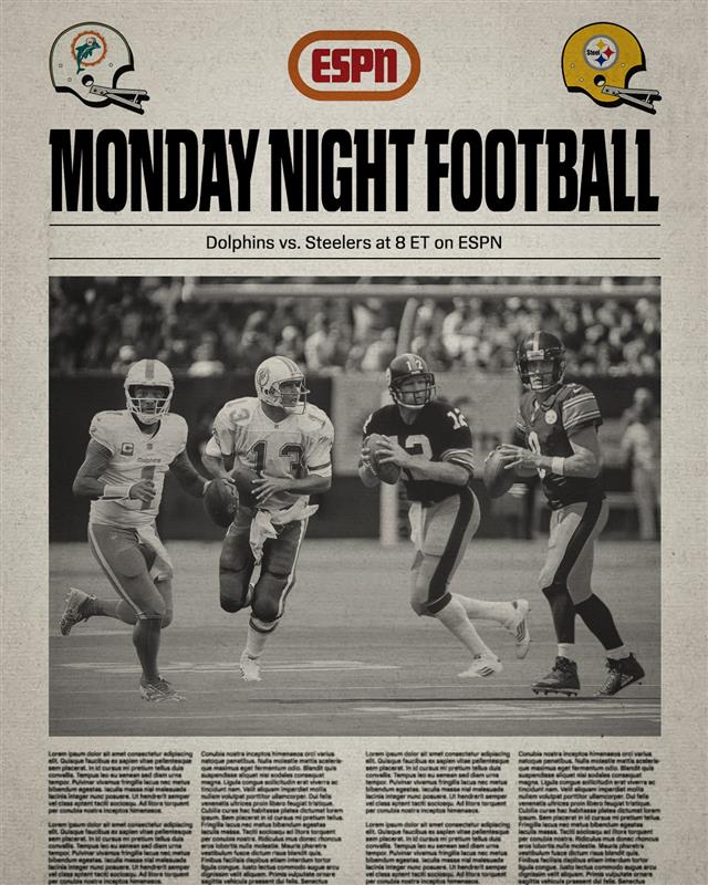 espn's tweet image. Two historic franchises. One prime time matchup. 👀