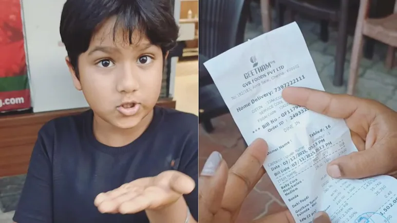 NDTVFood's tweet image. NRI Kid Left In Disbelief After Seeing Chennai Restaurant Bill: Here's Why
ndtv.com/food/viral-vid…
#NRI #chennai #restaurant