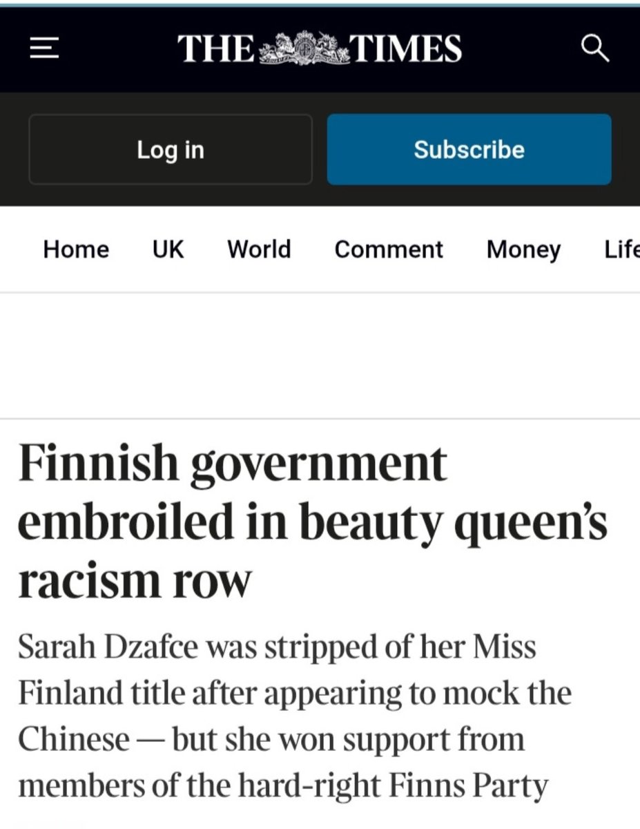 tempusultima's tweet photo. Onnea persut! Nyt teidän rasistinen hölmöily on noteerattu myös maailmankuulun The Times lehden otsikoissa. Jos tarkoituksenne oli pilata Suomen kansainväl. maine, niin totta totisesti onnistuitte loistavasti. Congratulations!! #persut #pölhöpopulismi #rasismi ⁦@thetimes⁩ https://t.co/ShlMndBBew