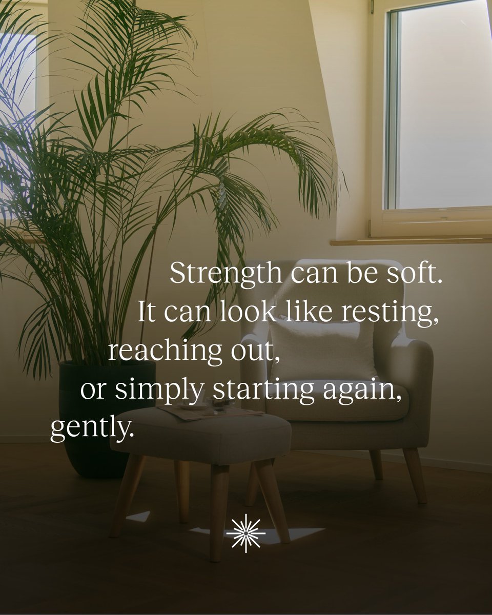 We often think of strength as something visible, something forceful.

But it can also be soft. It can sound like “I need a moment,” or feel like a deep breath before trying again.

Rest is a part of healing. So is reaching out. As is starting again, gently.