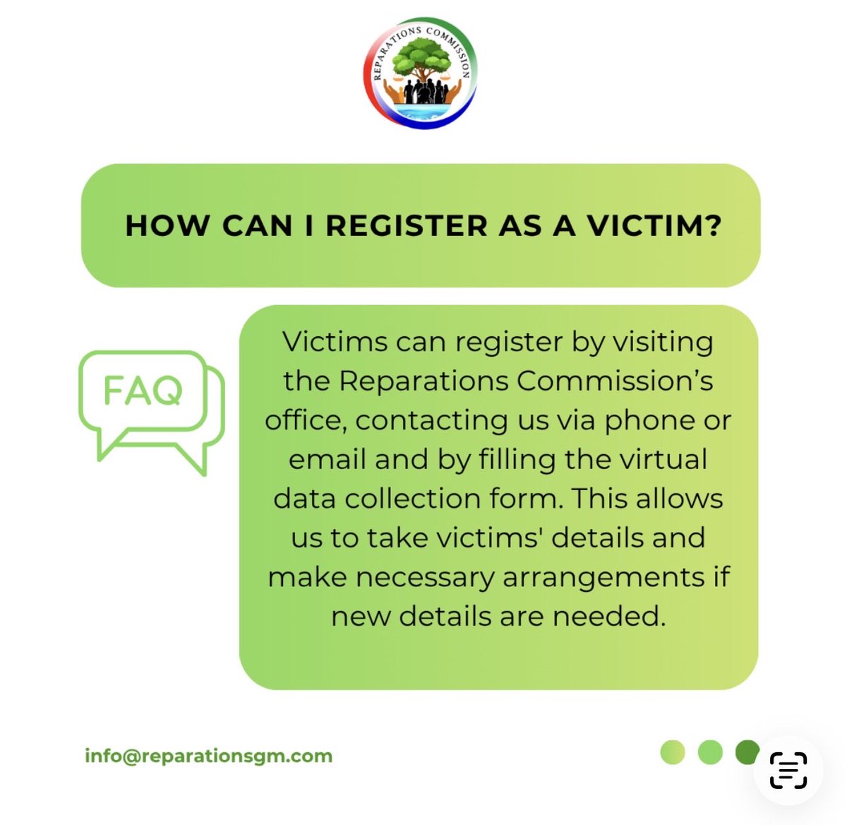 Victims Reparations Commission tweet media