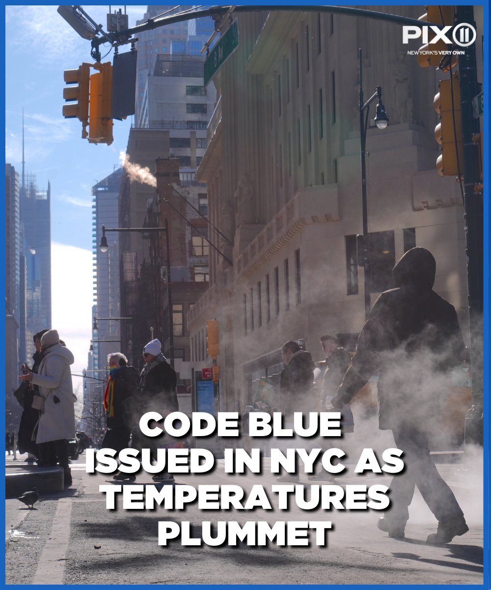 PIX11News's tweet image. ⚠️New York City just declared a Code Blue as arctic air causes temperatures to drop in the tri-state area.

Learn more: pix11.com/news/local-new…