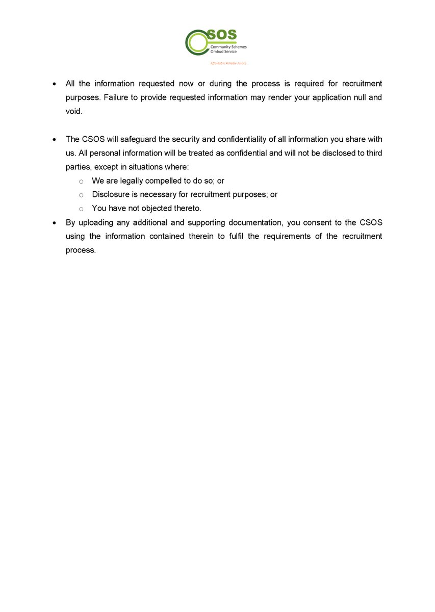 CSOS_SA's tweet image. VACANCIES: ADJUDICATOR GENERAL