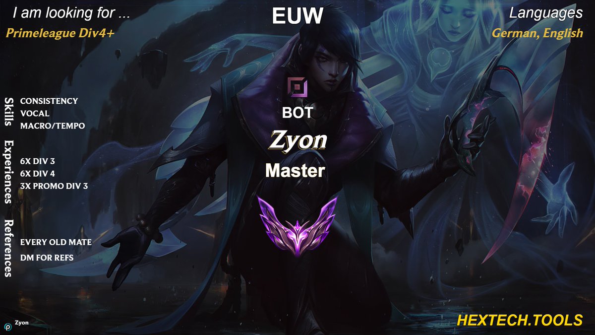 Zyon_LoL's tweet image. LFT ADC
its been a while going lft

discord: zyonlol

Retweets &amp;amp; Likes = ❤️