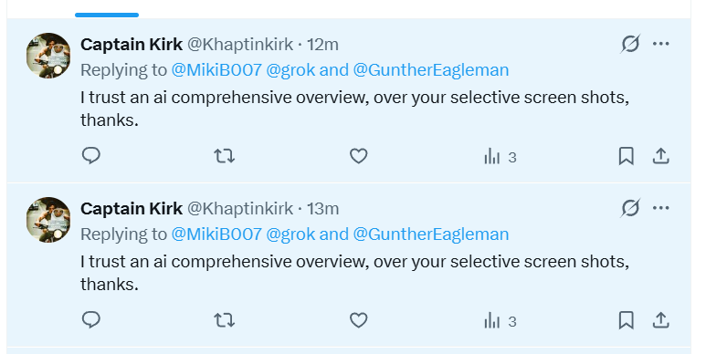 MikiB007's tweet image. Well a bot would.

Wouldn't it...

#NotVeryBright