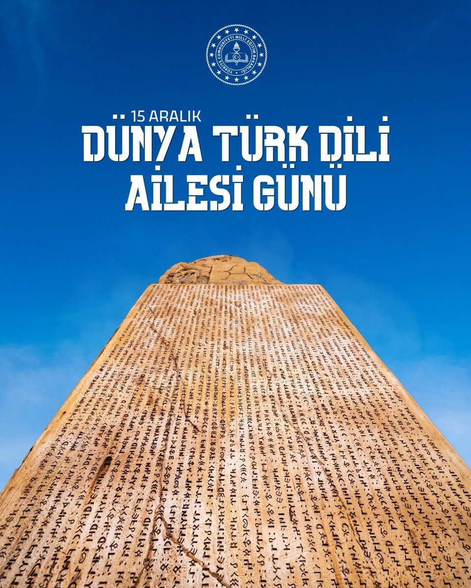 🇹🇷 Konuşan, Düşünen, Yazan Evlatlarınla Yolun Umutlu, Dünya Yolculuğun Kutlu Olsun Türkçemiz 🧿

Yeryüzünün birçok coğrafyasında konuşulan ses bayrağımız Türkçemizi tüm zenginliği ve edebî birikimiyle bir dünya dili yapmak gayretimiz; üzerine özenle titrediğimiz öğretim