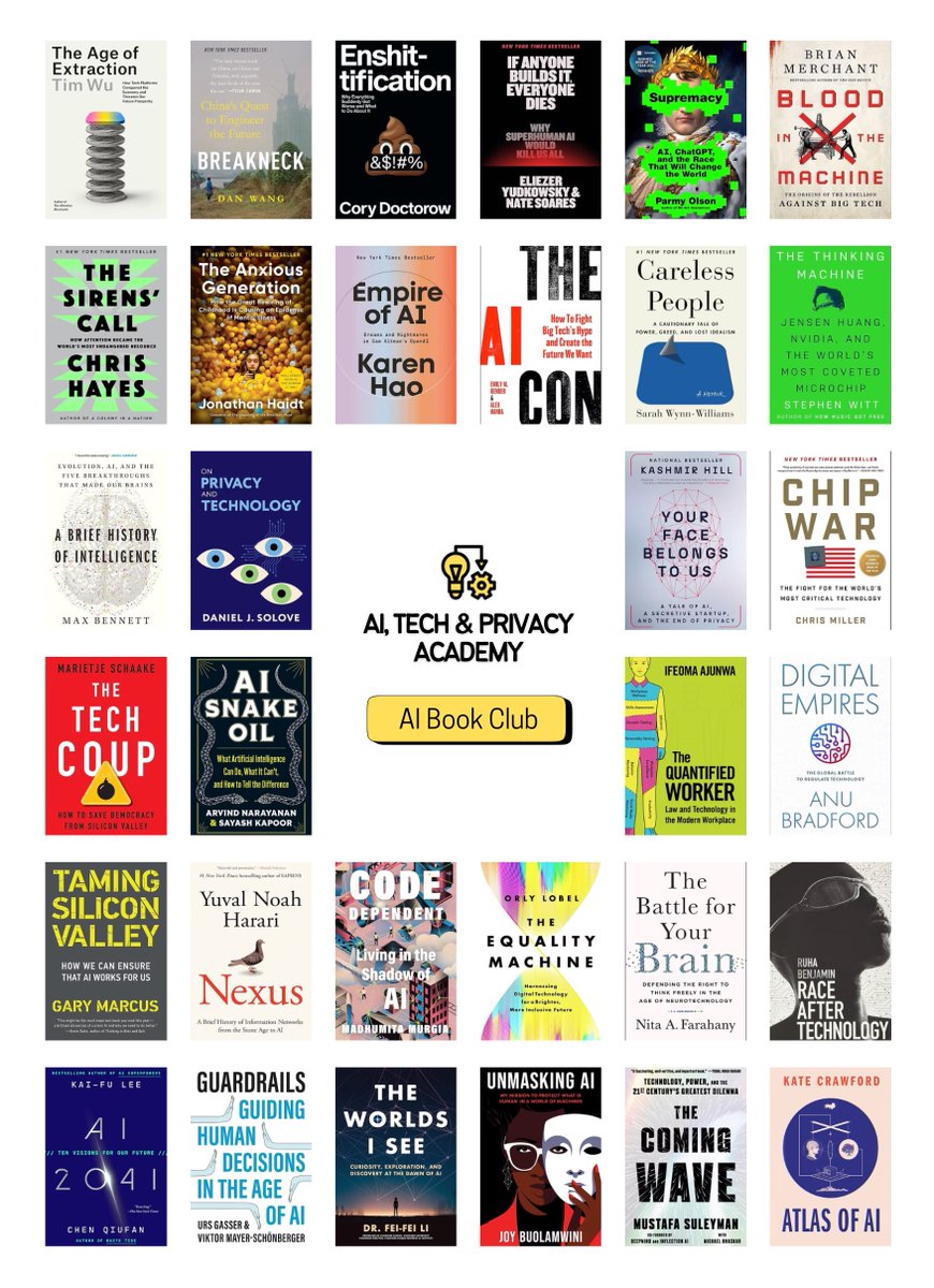 If you're looking for a gift for someone interested in AI, look no further! These are the 32 books I've recommended in my AI Book Club: