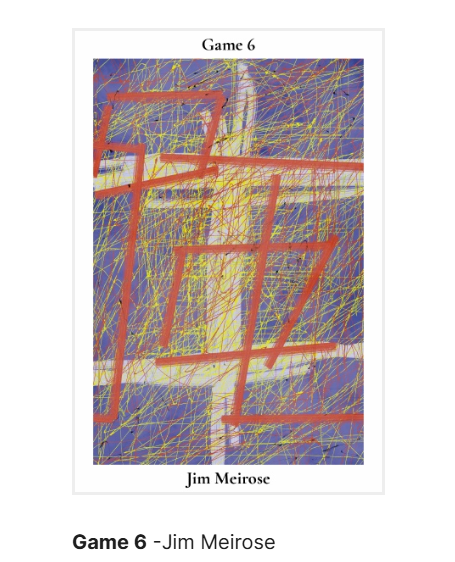 jwmeirose's tweet photo. Game 6 at Submersible Press https://t.co/dr85y4J4l4
#experimentallit #literaryfiction #fictionwriter https://t.co/I2XO0HdLT6