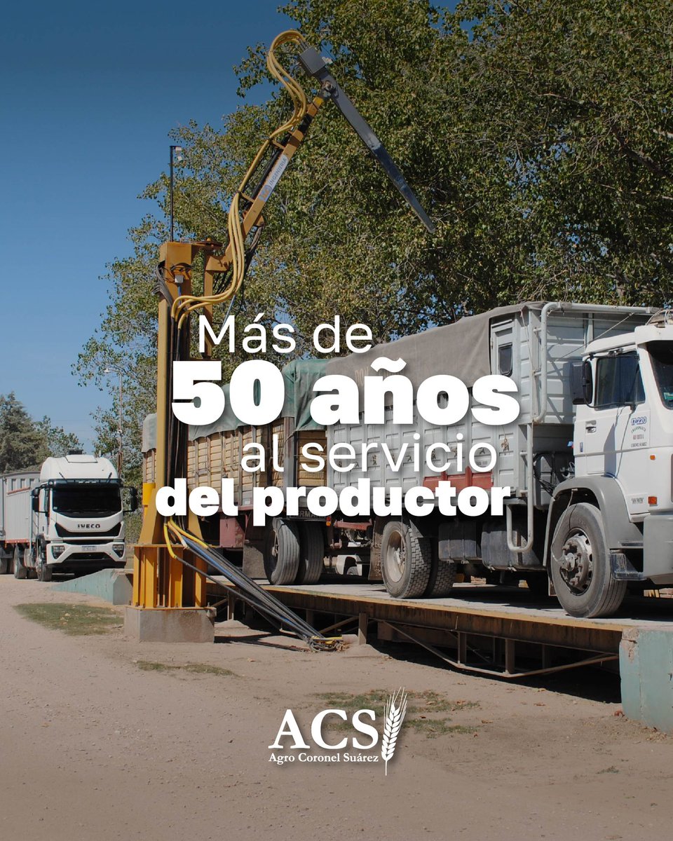 Más de cinco décadas acompañando.

Hoy, más que nunca, seguimos a tu lado para ofrecerte servicios confiables, eficientes y pensados para potenciar tu trabajo.

Sigamos creciendo juntos. 🤝

#Agro #ServiciosAgropecuarios #ProductorAgropecuario #CampoArgentino