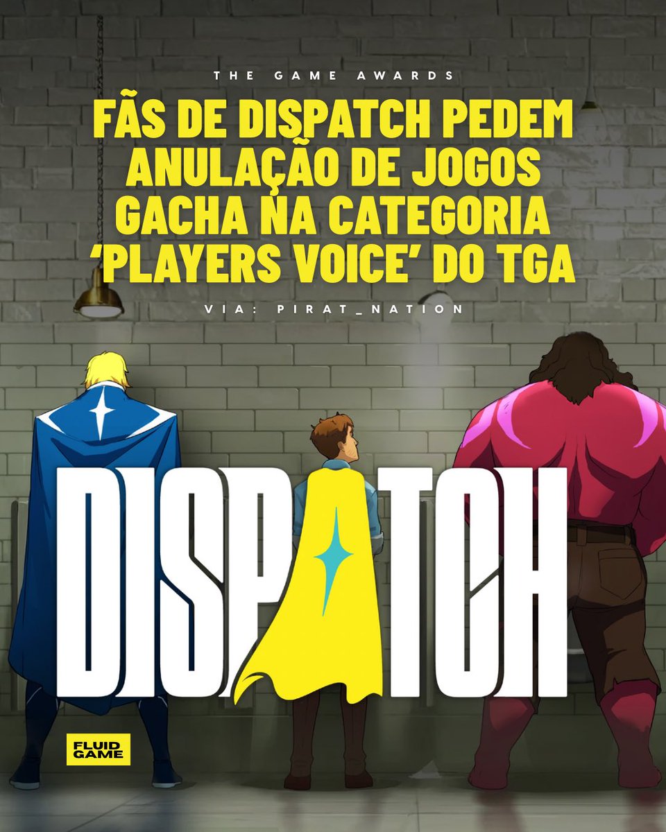 Fãs de Dispatch pediram que jogos gacha sejam automaticamente desclassificados do prêmio 'Players Voice' — única votação em que apenas o público decide — do The Game Awards, após derrota para Wuthering Waves. Os desenvolvedores teriam prometido invocações gratuitas no jogo em