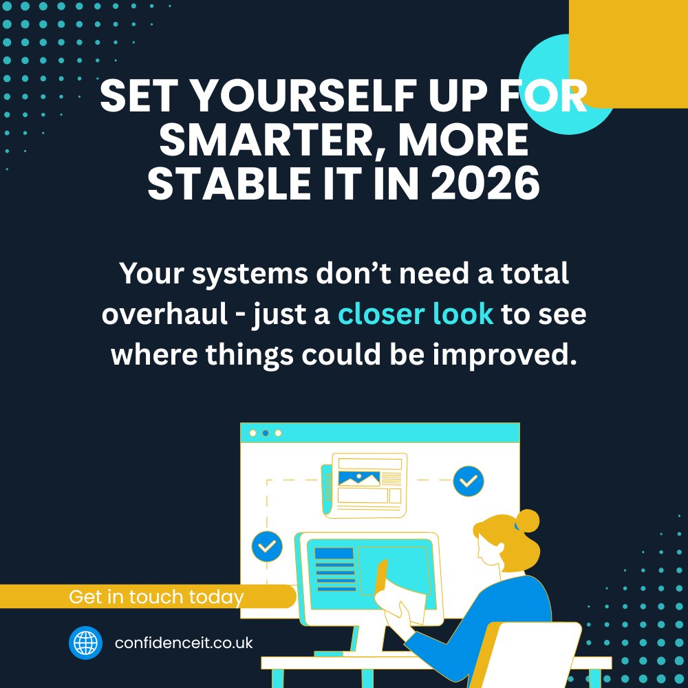 Is your IT ready for 2026?

Ask: Do we prevent problems, or just react to them?
If it’s the latter, check this out.

5 changes to make your IT smarter &amp; more secure next year: visit-our.link/AcOba4v

#ITSupport #CyberSecurity #ProactiveIT #ManagedIT