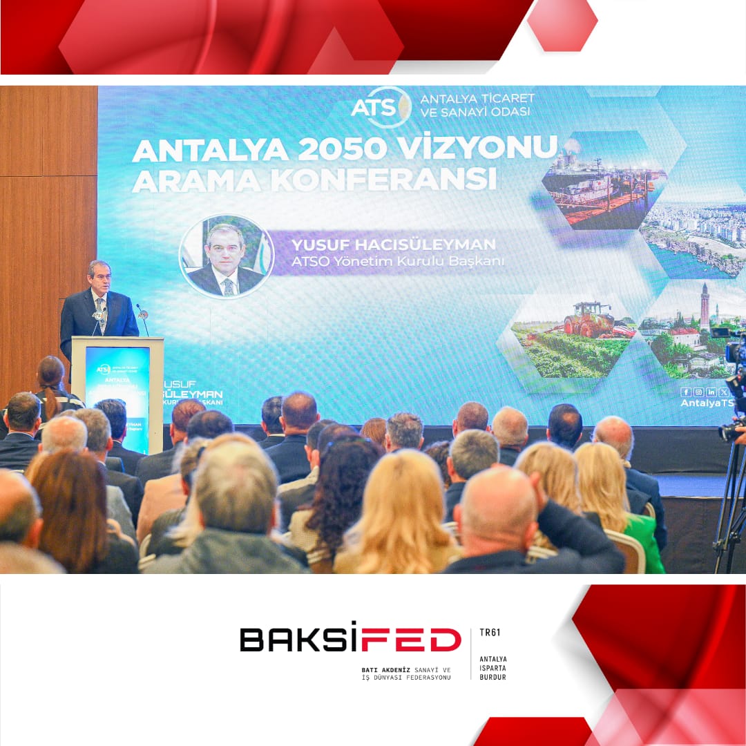 Yönetim Kurulu Başkanımız Mustafa Cengiz, Antalya Ticaret ve Sanayi Odası (ATSO) tarafından düzenlenen ve 3 gün boyunca süren “Antalya 2050 Vizyonu ve Arama Konferansı”na katılım sağlamıştır.