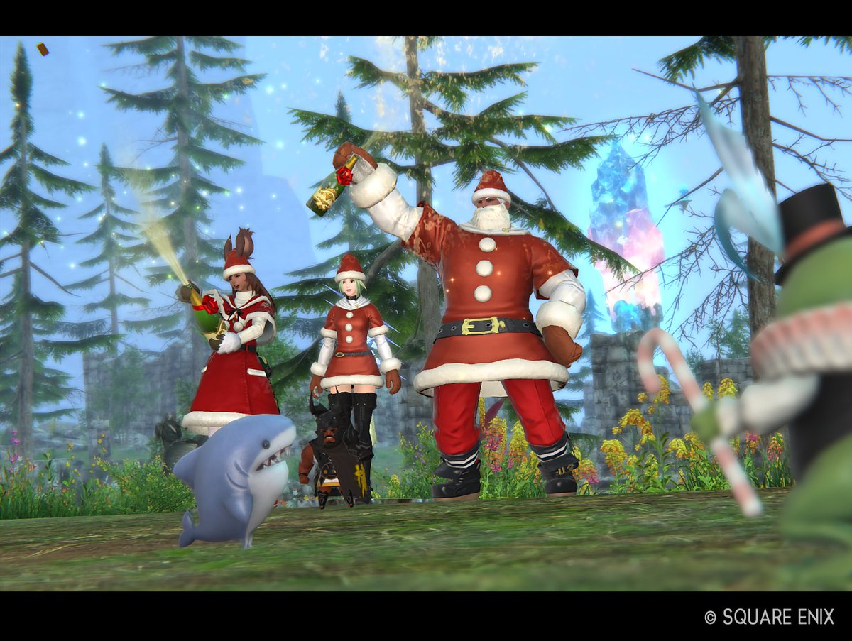 DDの入口で出待ちしてサンタ服くばってぱしゃりして落ちる日！
© SQUARE ENIX