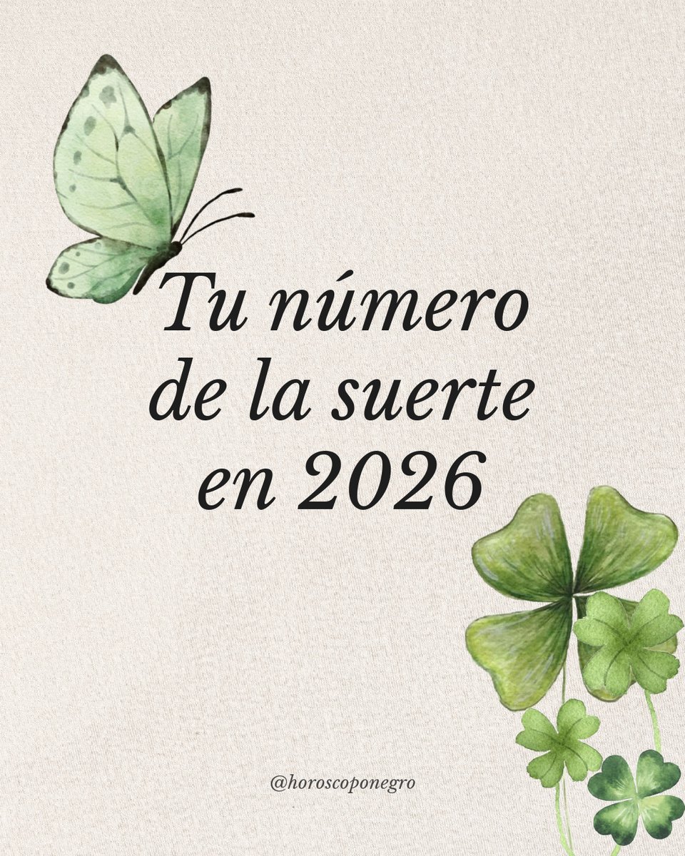 tauro_hn's tweet image. Tauro, este será tu número de la suerte en 2026 ✨
