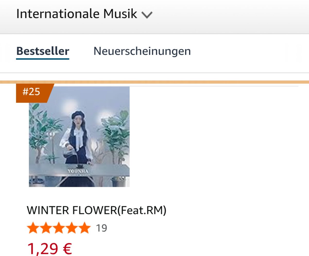 zverchence's tweet photo. Amazon Bestsellerliste 🇩🇪
》Musik-CDs & Vinyl
Alben, Kategorie Internationale Musik
#71 #BTS - Skool Luv Affair
#83 BTS - Proof (Std. Vers.)
》Musik-Downloads
Songs, Kategorie Internationale Musik
#25 Younha - Winter Flower (feat. #RM)
#BTScommunityGermany #ARMYinGermany https://t.co/NfRz9GaxMs