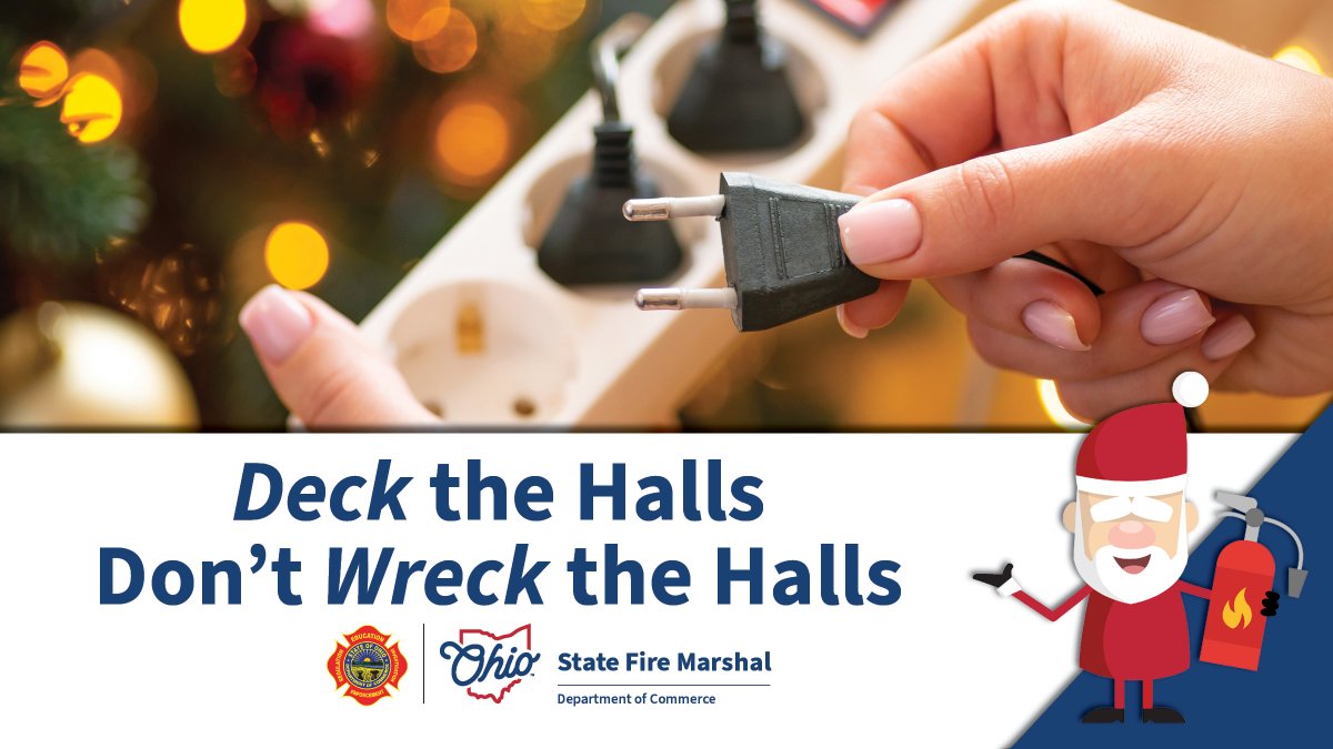 Enjoy silent nights with unplugged lights. Always remember to turn off all your electrical decorations when you go to bed or leave the house. bit.ly/3Zs5ZRT #DeckTheHallsDontWreckTheHalls