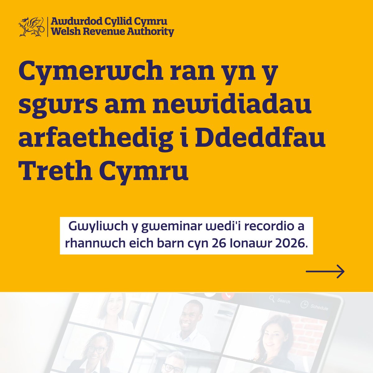 ACCtrydar's tweet image. Dywedwch eich barn am newidiadau arfaethedig i Ddeddfau Treth Cymru.

 Gwyliwch weminar India Hitchin a Joe Dooher ar y Bil Cynnal Treth ac anfonwch eich sylwadau cyn 26 Ionawr 2026.

gov.wales/legislative-pr…