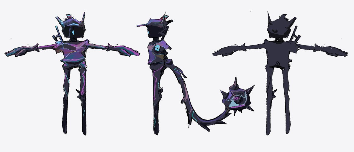 college assignment here's metal elemental eco. if only i could learn more spells. . . tbh i thing this design needs a touch up

#conceptart #turnaround