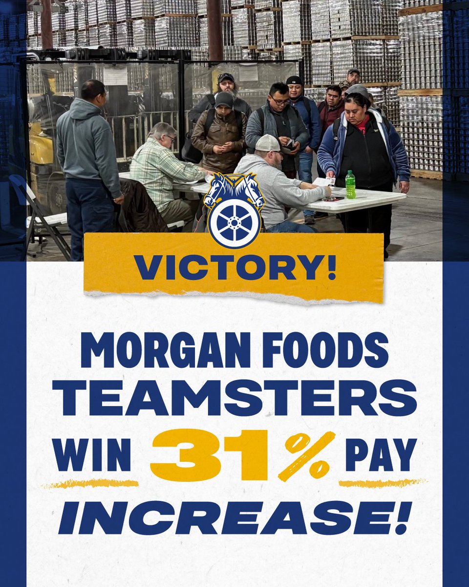 Teamsters tweet picture