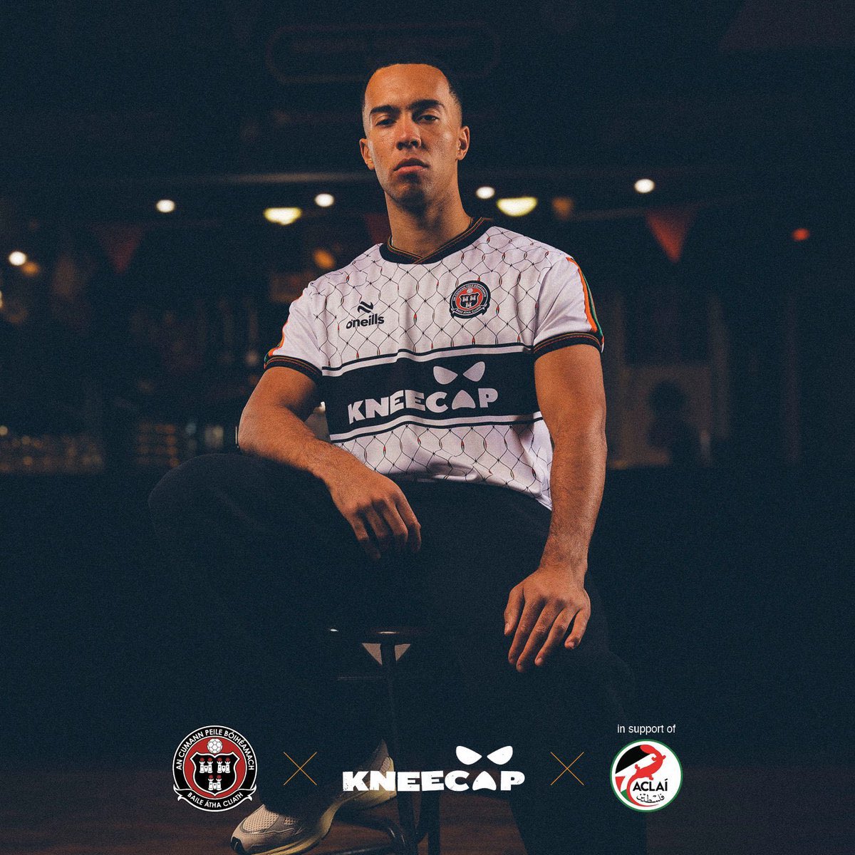 No matter what you think about Bohemian FC, they always hit the mark with their actions.

Their latest kit, in collaboration with Kneecap and to fundraise for ACLAÍ Palestine, is just one example of that

Bohs communication of values is clear, concise and resonates with the