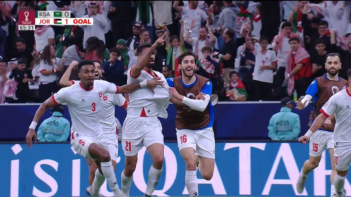 الأردن تتقدم أولًا 🤍⚽️