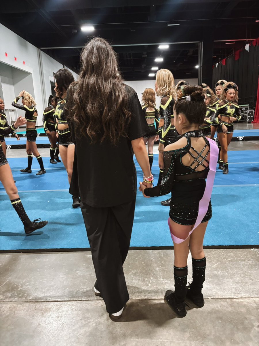 This sweet girl wanted to come coach LV for her 8th bday. Hugs, counting for elites, and high fives!!! She was in love🤩
